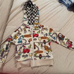 Little Sleepies Disney Cars Checkered Play Hoodie